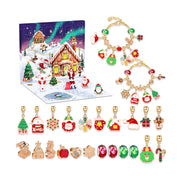 24-day charm bracelet advent calendar with Christmas countdown