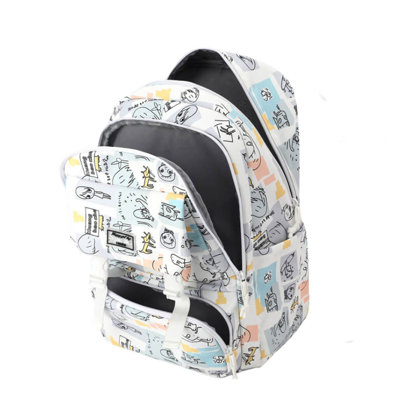 Doodle print school bag for students in Grades 5 to 12