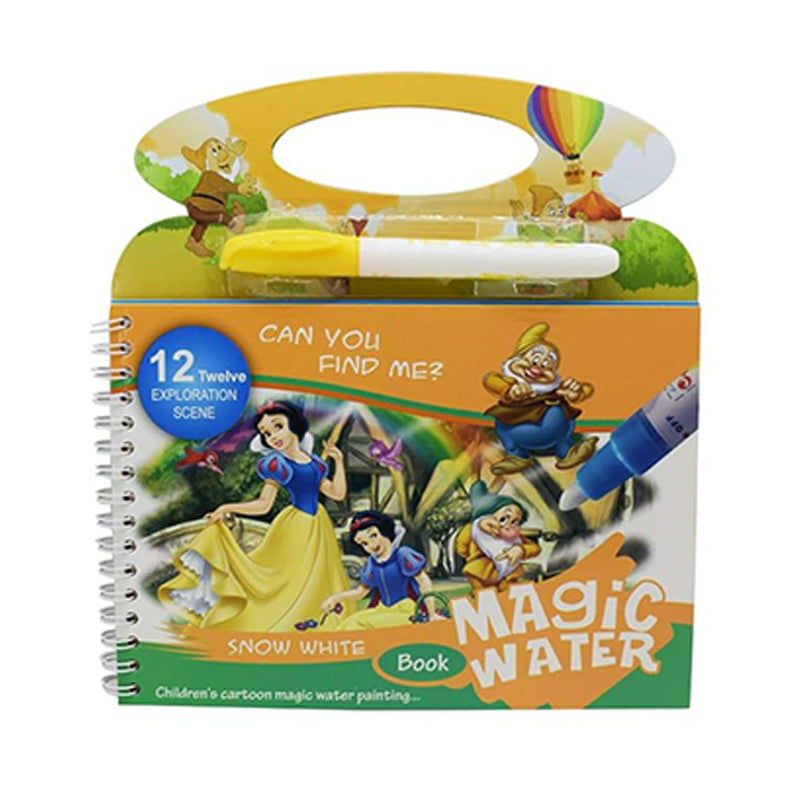 Magic Water Book, Reusable Fun for Kids Snow White, front page