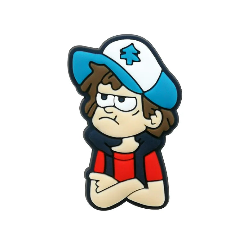 dipper gravity falls croc charms for crocs | jibbitz