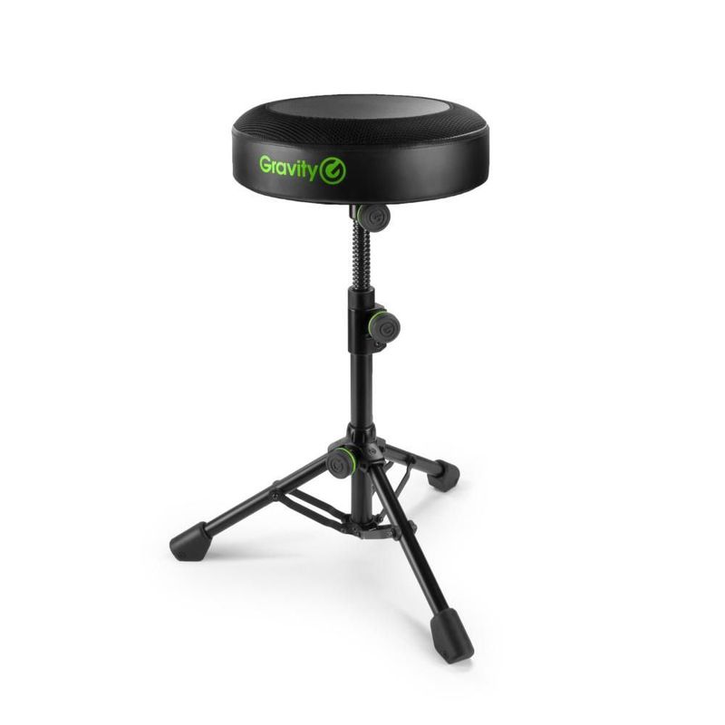 Gravity FD SEAT 1 Round Musicians Stool, Foldable, Adjustable Height