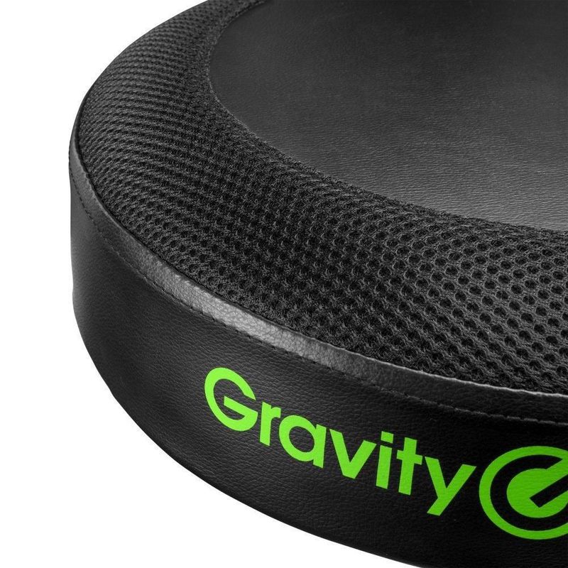Gravity FD SEAT 1 Round Musicians Stool, Foldable, Adjustable Height