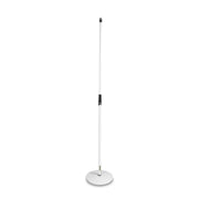 Gravity Microphone Stand with Round Base, White