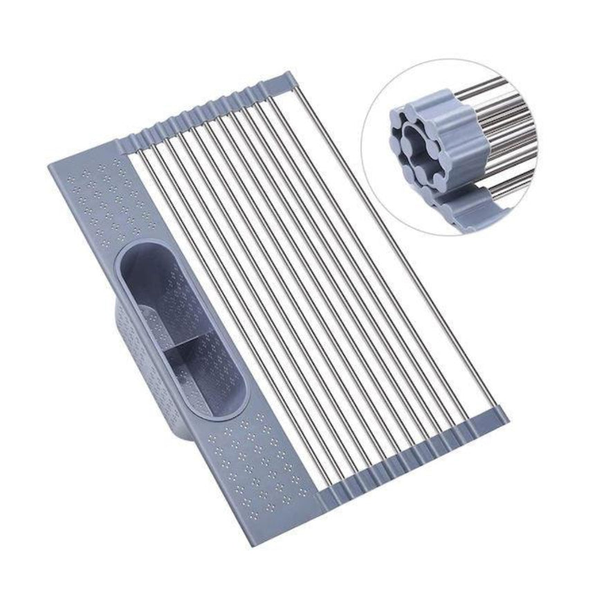 Over-the-Sink Roll-Up Dish Drying Rack