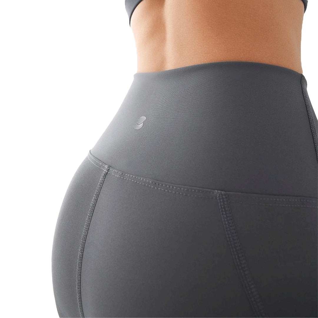 Mesh Pocket Tights Leggings Grey