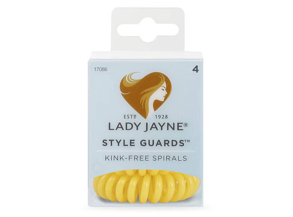 Lady Jayne Style Guards Yellow Kink Free Spirals 4 Pieces