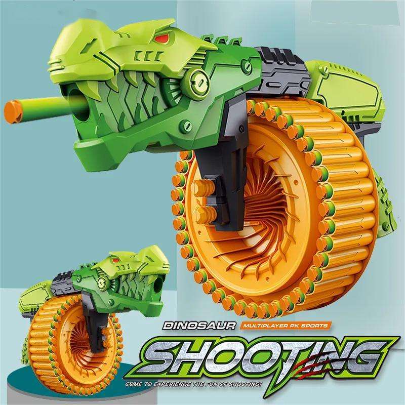 Dino Power Toy Gun Foam Blaster - 40 Soft Bullet Shooting Game