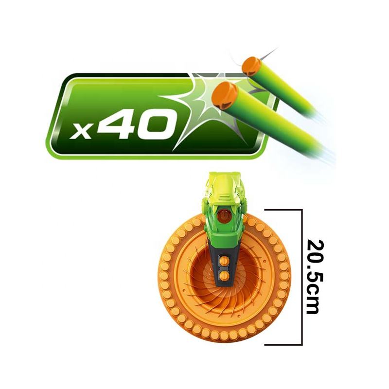 Dino Power Toy Gun Foam Blaster - 40 Soft Bullet Shooting Game