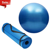Yoga Mat (1 cm thick) + Gym Ball (75 cm)