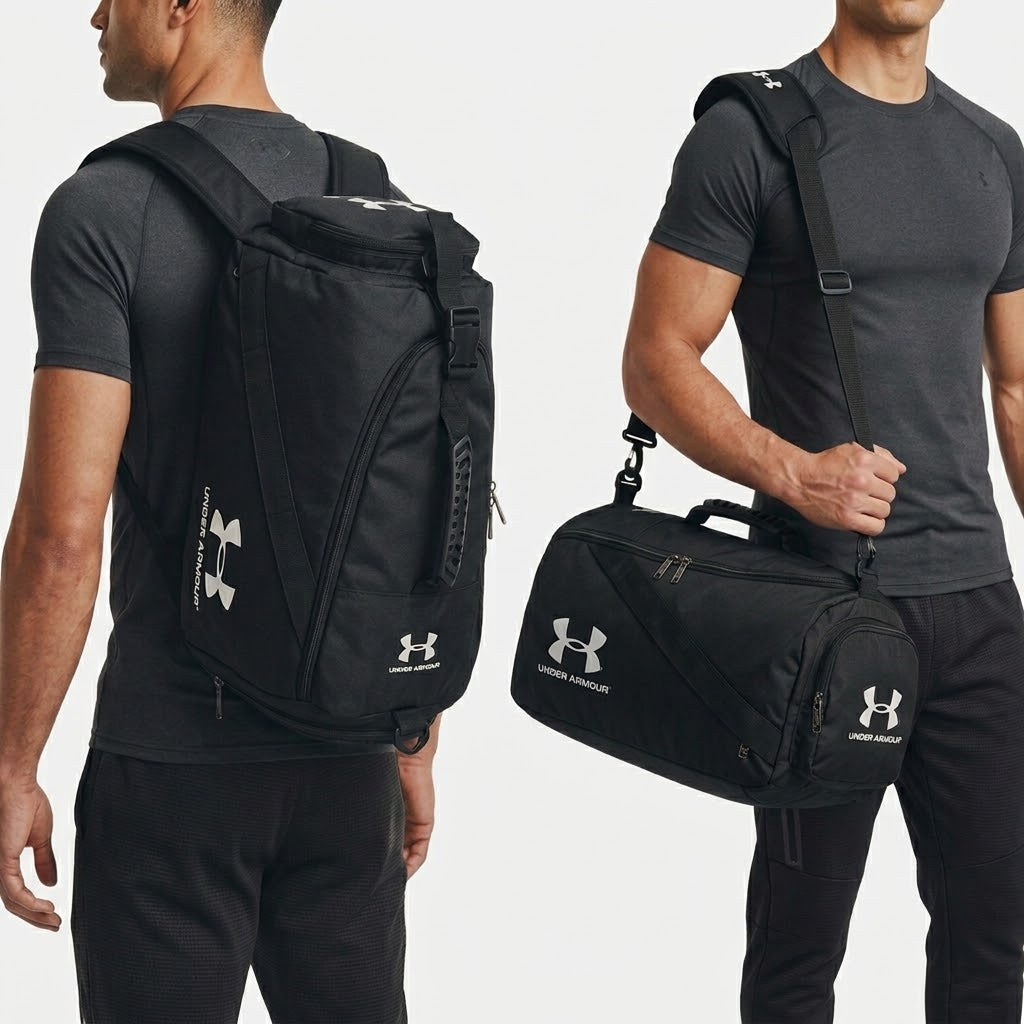 Convertible 2 In 1 Gym Duffle Bag And Backpack