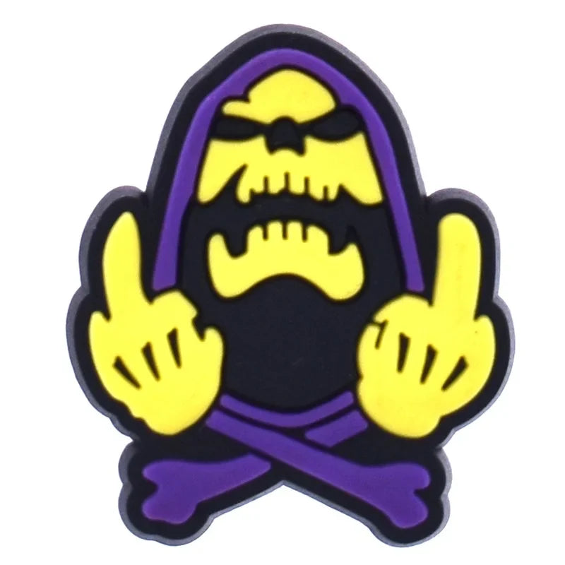Grim Reaper Middle Finger Croc Charm for Crocs | Jibbitz