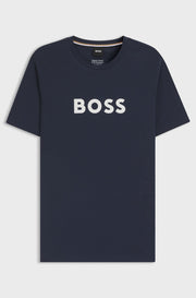 Boss - Navy Blue Cotton Jersey T-shirt