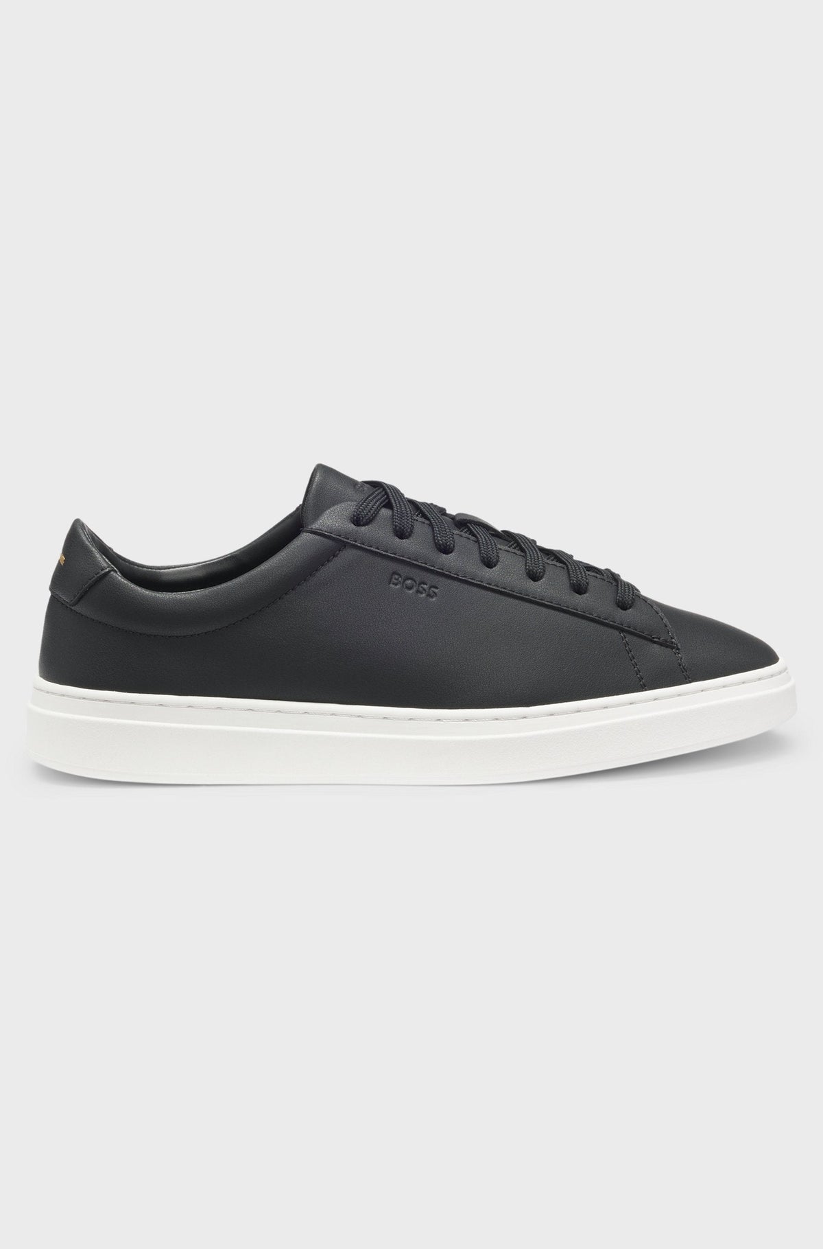 Boss - Leather sneakers with rubber soles