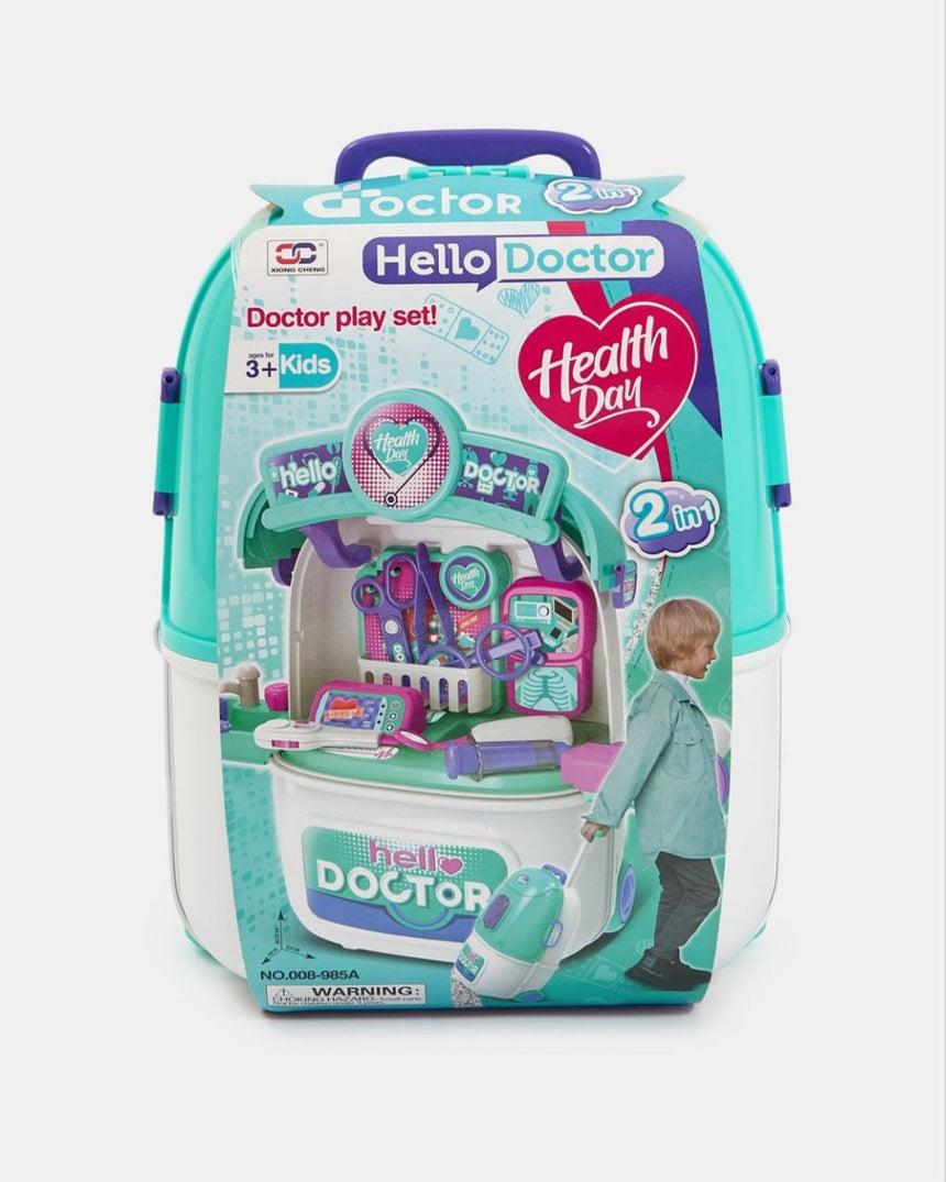 Hello Doctor 2 in 1 trolley doctor play set suitcase 3+