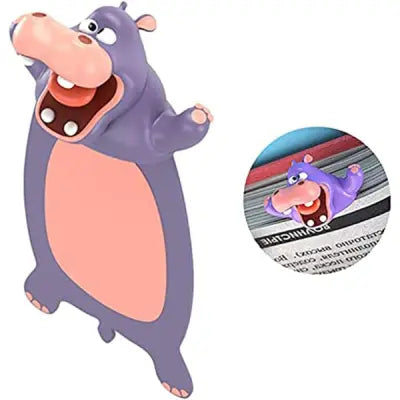 Funny Squashed Hippo Bookmark