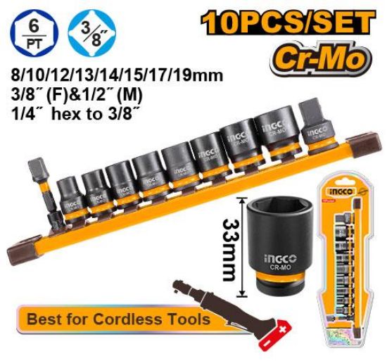 INGCO 3/8 Impact Socket Set