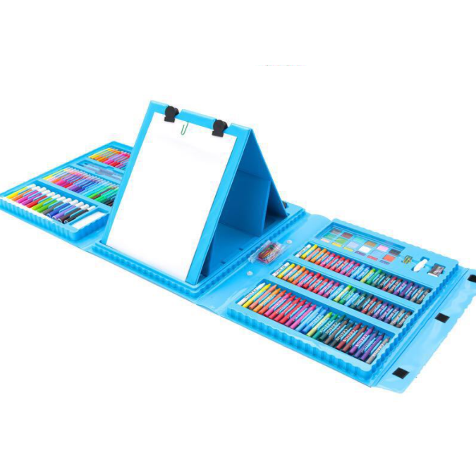 Ultimate Kids Art Painting Set - 208 Pieces Blue