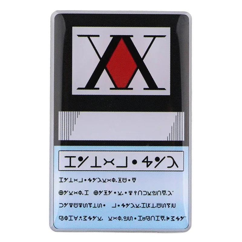 hunter license enamel pin from hunter x hunter anime