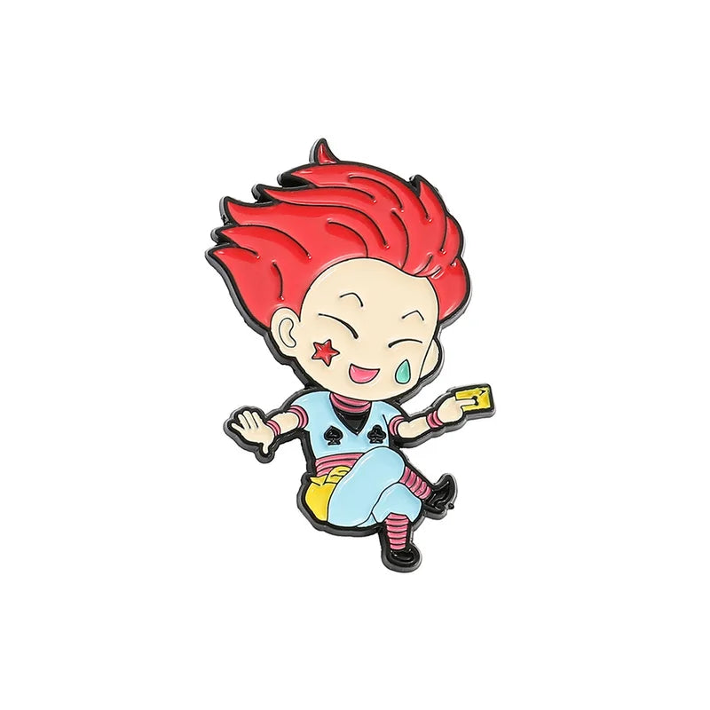 Cartoon character with red hair and colorful outfit on a white background
