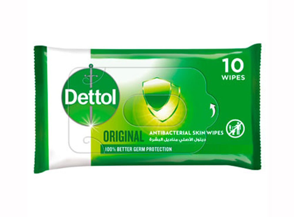Dettol Antibacterial Original Wipes 10 Pieces