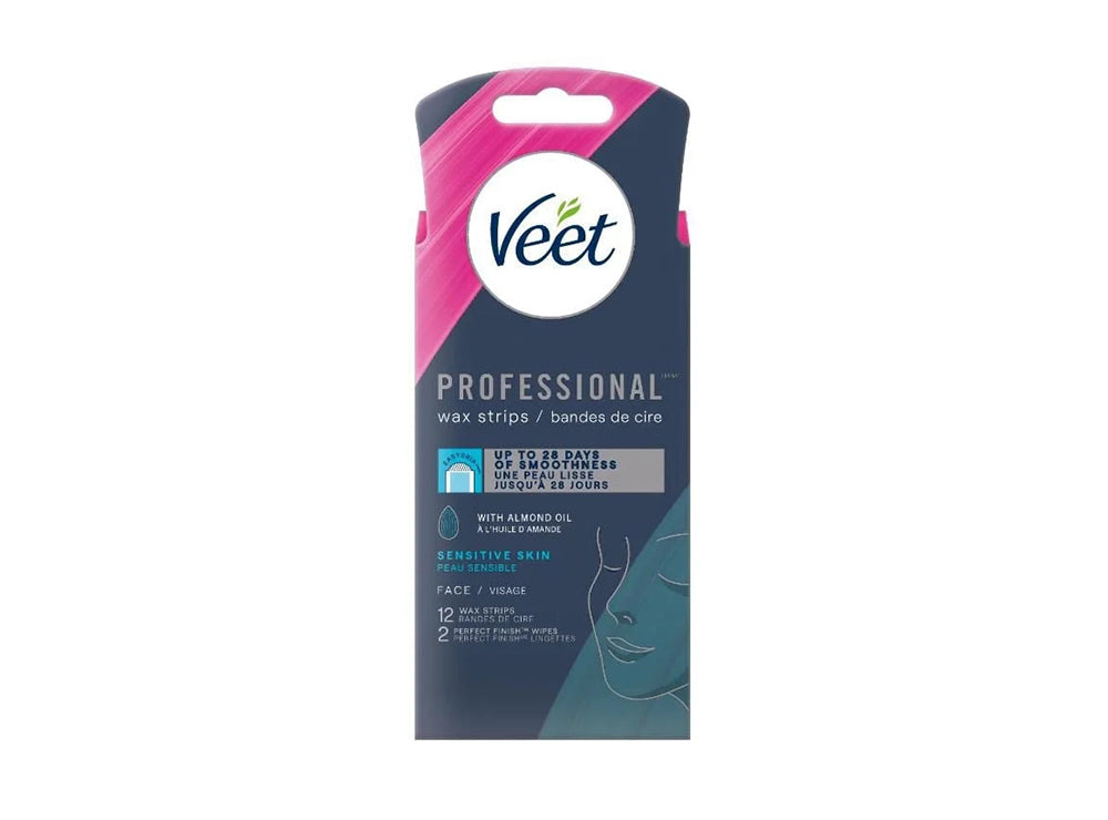 Veet Face Mini Wax Strips Sensitive 20 Pieces