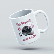 im literally just a girl mug design