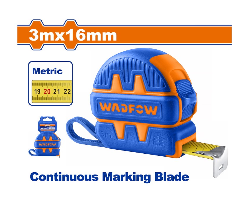 Wadfow Steel Measuring Tape 3m x 16mm
