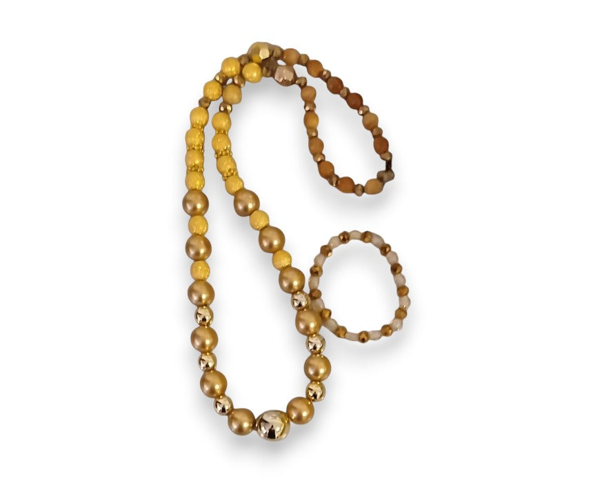 Artisanal Multi-Stone Bracelet with Charms