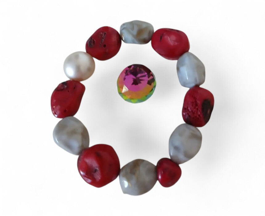 Red Precious Stones Bracelet