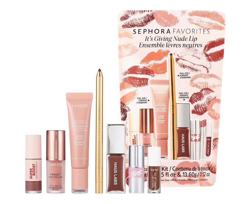 Sephora Favorites It's Giving Nude Lip Makeup Value Set