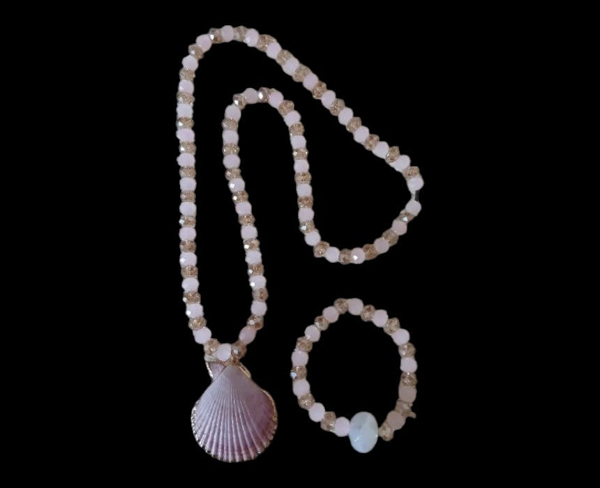 Crystal Necklace Bracelet Set