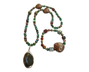 Precious Green Necklace & Bracelet Set