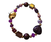 Purple Handmade Beaded Bracelet