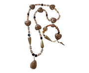 Hearts Bronze Handmade Necklace Bracelet Set