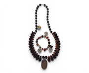Brown Artizana Women's Handmade Necklace Bracelet Set