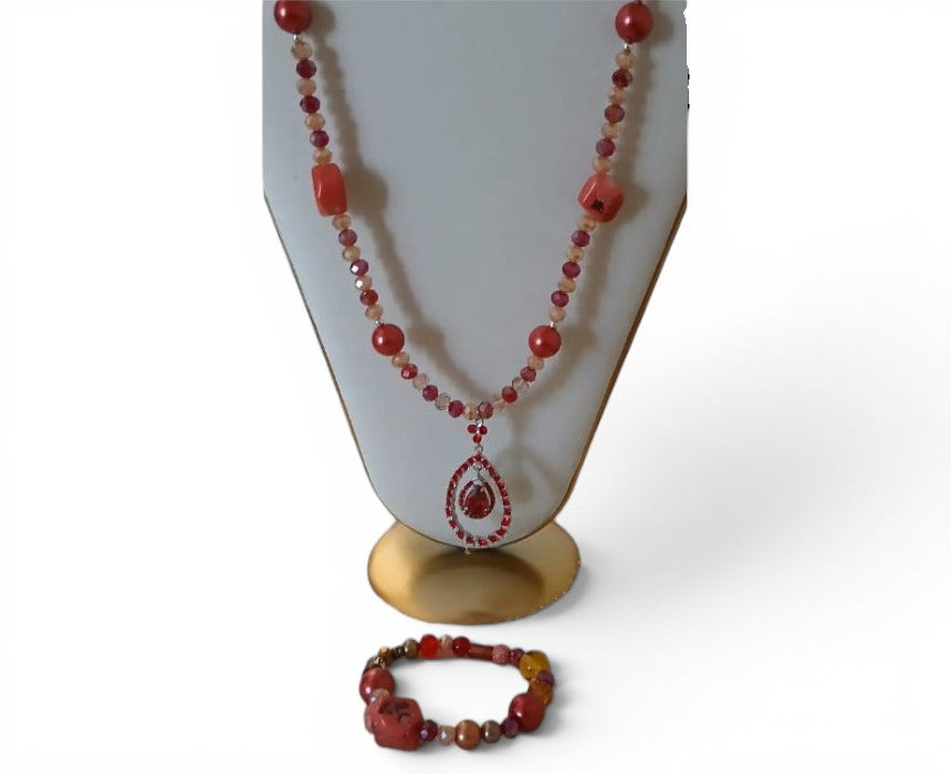 R. C. A. S. Women's Handmade Necklace Bracelet Set