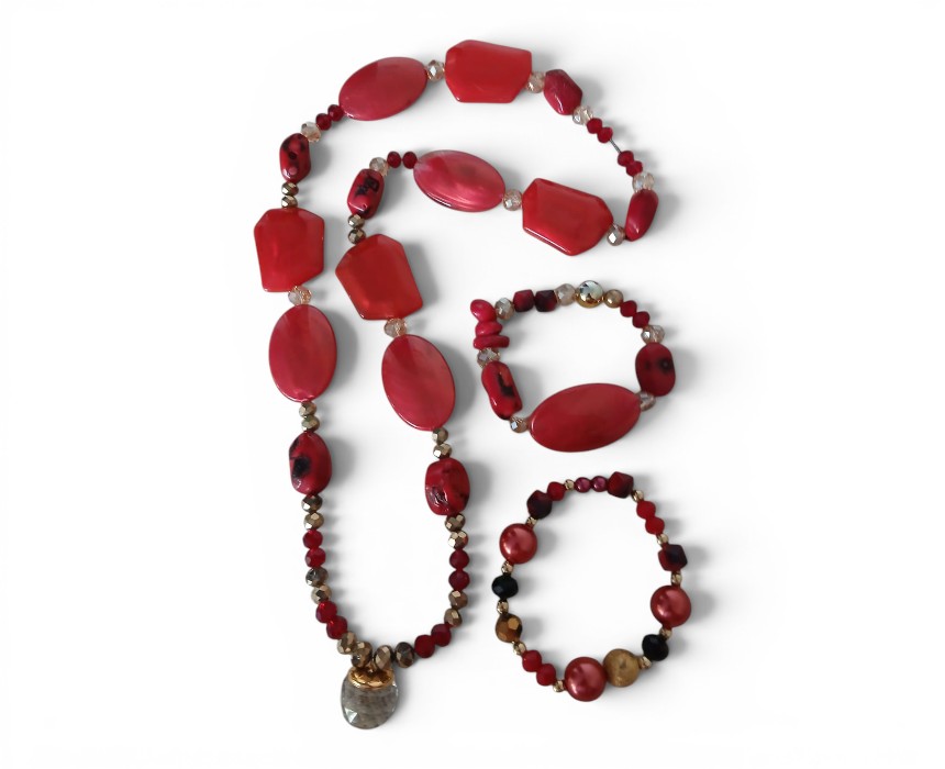R. ARTIZANA Handmade Necklace Bracelet Set