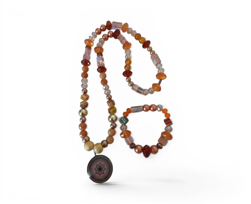 Camel Artizana Handmade Necklace Bracelet Set