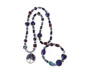 Purple Tree Handmade Necklace and Bracelet