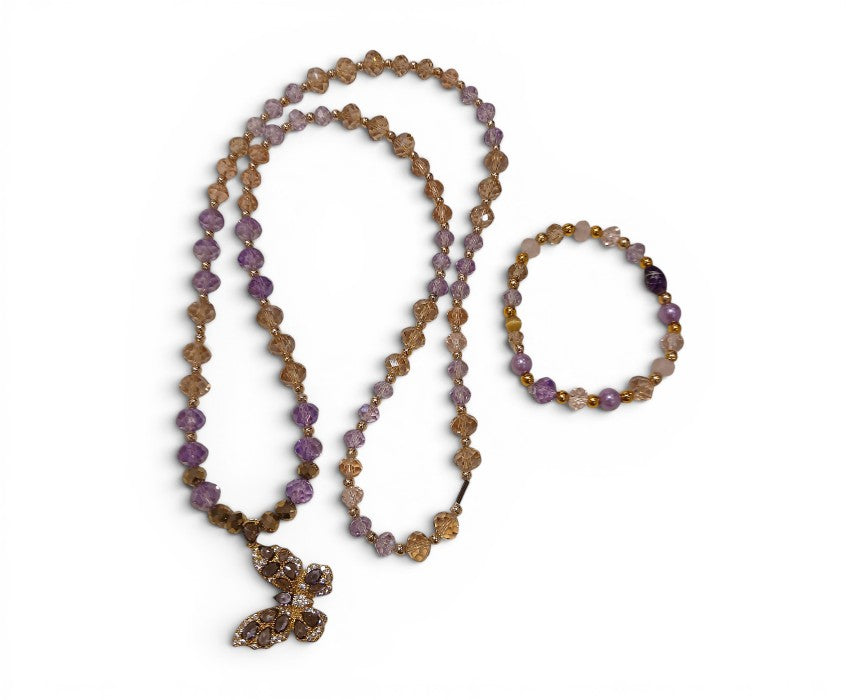 The Butterfly Set Handmade Necklace And Bracelet