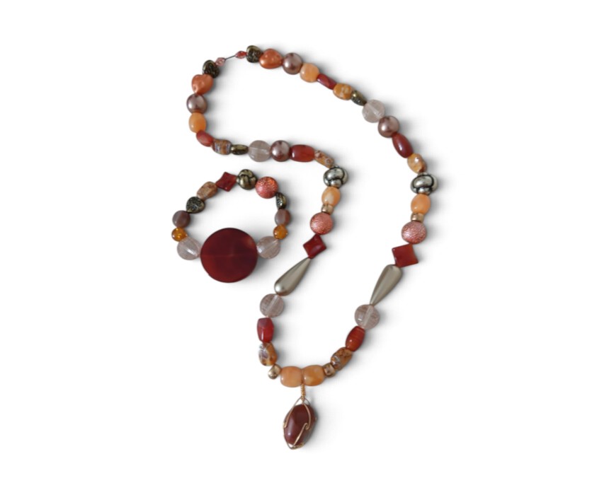 Camel Rock Handmade Necklace and Bracelet Set