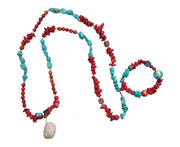 Handmade R.B Semi-Precious Stone Jewelry Set