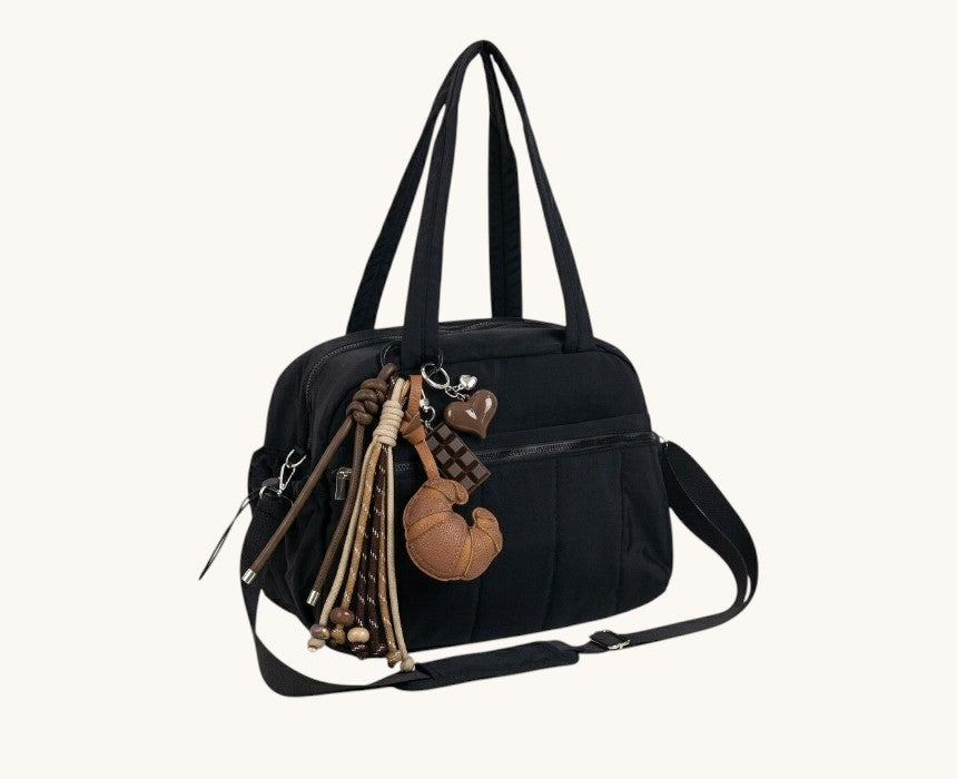 8 Pockets Bag with Croissant Charm