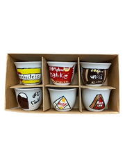 Handpainted Lebanese Coffee Cup Set