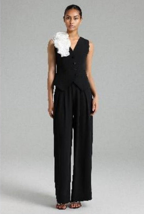 Tamarah Mesh Flower Vest Set