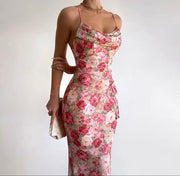 Long Resort Flower Dress