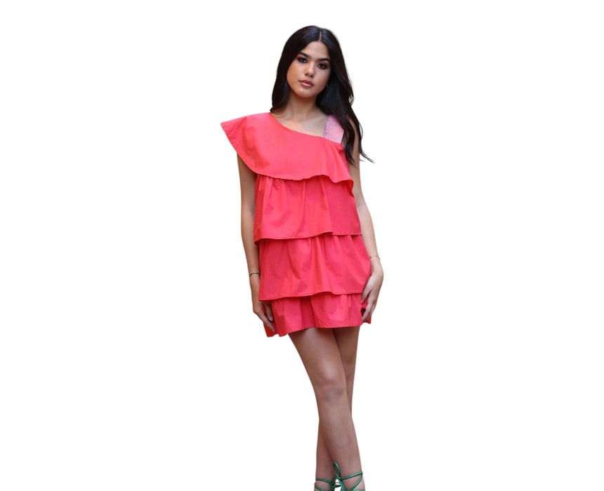 Vida Ruffled Mini Dress