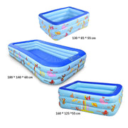 Inflatable Kids Swimming Pool – Durable Outdoor Pool in 3 Sizes