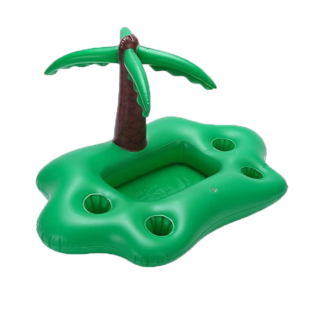 Inflatable Palm Tree Floating Tray – Food & Cup Holder for Pool