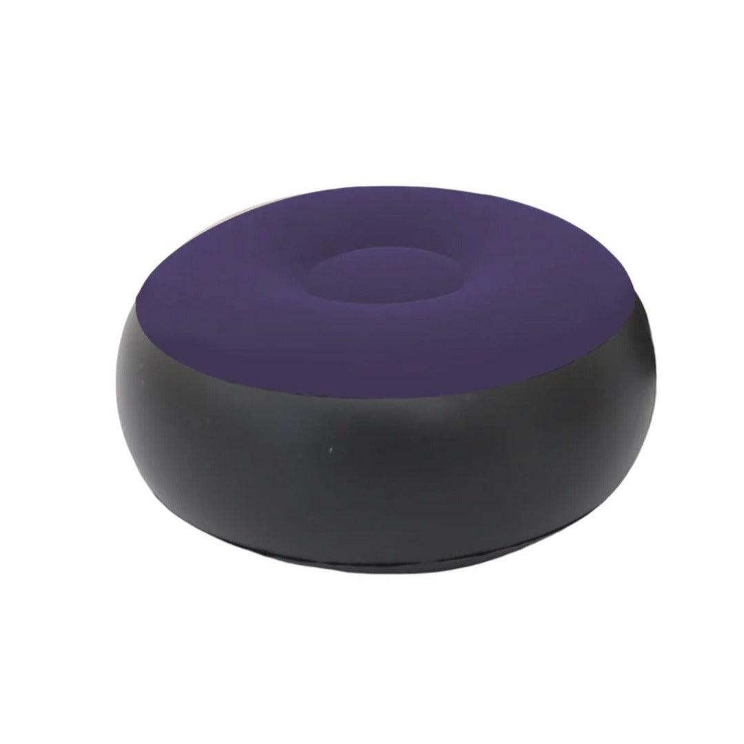 Inflatable Pouf – Lightweight Seating for Indoors & Outdoors Black & Navy